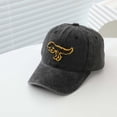 thumbnail image 5 of Krdevn Yellow Dinosaur Embroidery Washed Kids Baseball Cap Soft Adjustable Casual Outdoor Sun Hat for Toddler Boys Girls, 5 of 5