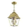 thumbnail image 3 of 27217-08 Livex Lighting Wentworth - 2 Light Medium Outdoor Pendant In Classic Style-15 Inches Tall and 9 Inches Wide-Natural Brass Finish, 3 of 11