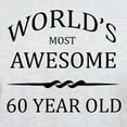 thumbnail image 3 of CafePress - World's Most Awesome 60 Year Old Light T Shirt - Men's Classic Graphic T-Shirt, 3 of 4