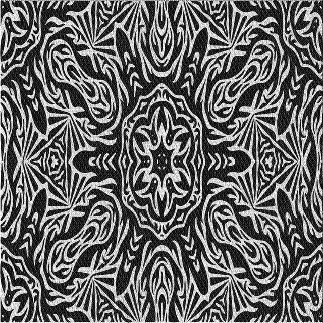 Ahgly Company Machine Washable Indoor Square Transitional Gray Cloud Gray Area Rugs, 6' Square