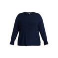 thumbnail image 5 of Terra & Sky Women's Plus Size Fine Gauge Dolman Sweater, Sizes 0X-5X, 5 of 5