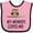 Pink and Black, variant on Inktastic My Memere Loves Me Grandchild Owl for Girl Girls Baby Bib