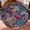 Pattern 03, variant on 44 Inch Brown Round Patio Table Protector for Kitchen, Boho Floral Table Cloth Round Cover with Elastic Edge,Waterproof Picnic Circle Tablecloth for Dinner, Outdoor, Party, Camping, BBQ