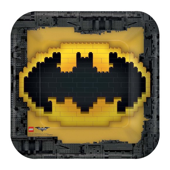Lego Batman Movie Logo Party Plates (Pack of 8)