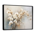 thumbnail image 2 of Designart "Tranquil Beige Orchids I" Orchids Floater Framed Wall Art Living Room, 2 of 5