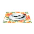 thumbnail image 3 of Ryvnso Placemats Set of 4 Elegant Tropical Floral-t1 Dining Mats Heat-Resistant Non-Slip Washable Table Mat, 3 of 8