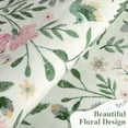 thumbnail image 5 of LOKHOM 6'x 9' Floral Washable Area Rugs for Living Room, Non Slip Low Pile Floor Carpet Soft Distressed Rug for Bedroom, Dining Room, Green, 5 of 6