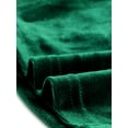 thumbnail image 5 of Disfraz de navidad Top corto de terciopelo con escote corazón y cordón para mujer Verde Oscuro XL, 5 of 5