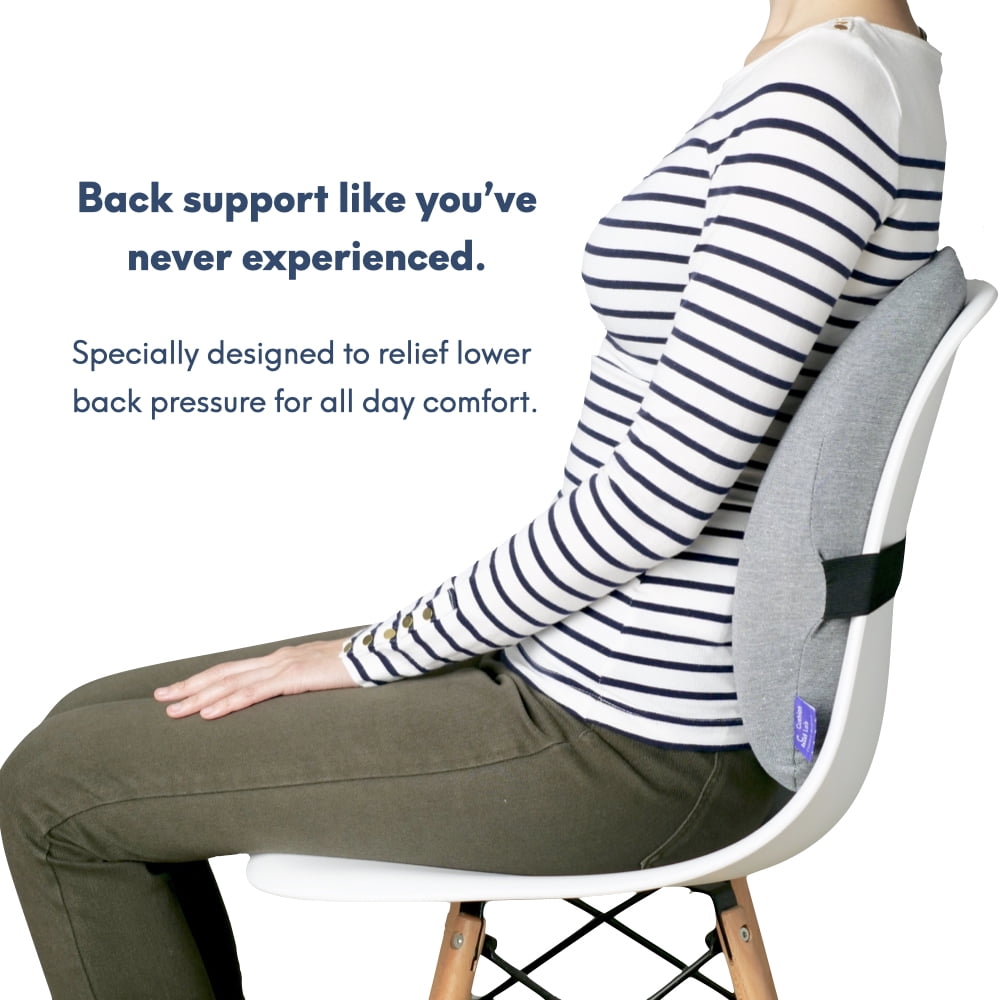 LC ランバー・クッション/Lumbar Cushion ライトグレー Cushion Lab Extra Dense Lumbar Pillow - Patented Ergonomic Multi