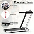 thumbnail image 3 of Gymax Motorized Treadmill Folding Under Desk Electric Treadmill W/APP White, 3 of 9