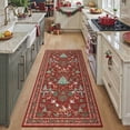 thumbnail image 2 of PureCozy Christmas Red Runner Rug 2'x6' for Hallway, Small Kitchen Bathroom Rugs for Living Room Washable Soft Non-Slip Xmas Santa Claus Christmas Tree Door Mat Carpet for Winter Hoilday Decor, 2 of 5