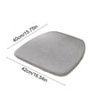 thumbnail image 2 of Tepsmf Chair Cushion Flax Linen U-Shaped Seat Pad With Ties Non Slip Dining Kitchen Desk Office Home Summer Comfort, 2 of 6