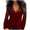 Wine, variant on White Sweatshirt Women Womens Plus Size Sweatshirt Lace Mesh Patchwork Long Sleeve V neck Top