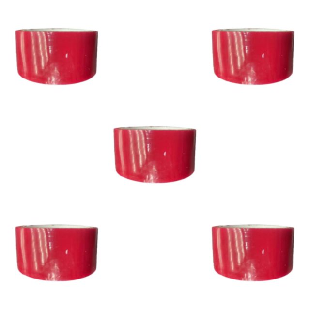 Destyer Funny Sticky Ball Rolling Tapes for Entertaining Game Cherry Red 10m 5Set