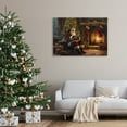 thumbnail image 3 of Stupell Industries Santa Claus by Fire Holiday Painting Gallery Wrapped Canvas Art Prints Wall Art, 45 x 30, 3 of 8