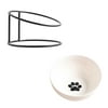 WJSXC 15掳Elevated Cat Food Bowls Raised Cat Protection Care Bowl with Stand, Stress-Free Suit for Cats and Small Dogs, Anti Vomiting cat Bowl, Cute Cat Face Bowl