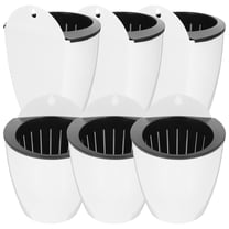 7 Pcs Decoration Wall Hanging Flower Pot Green Plants