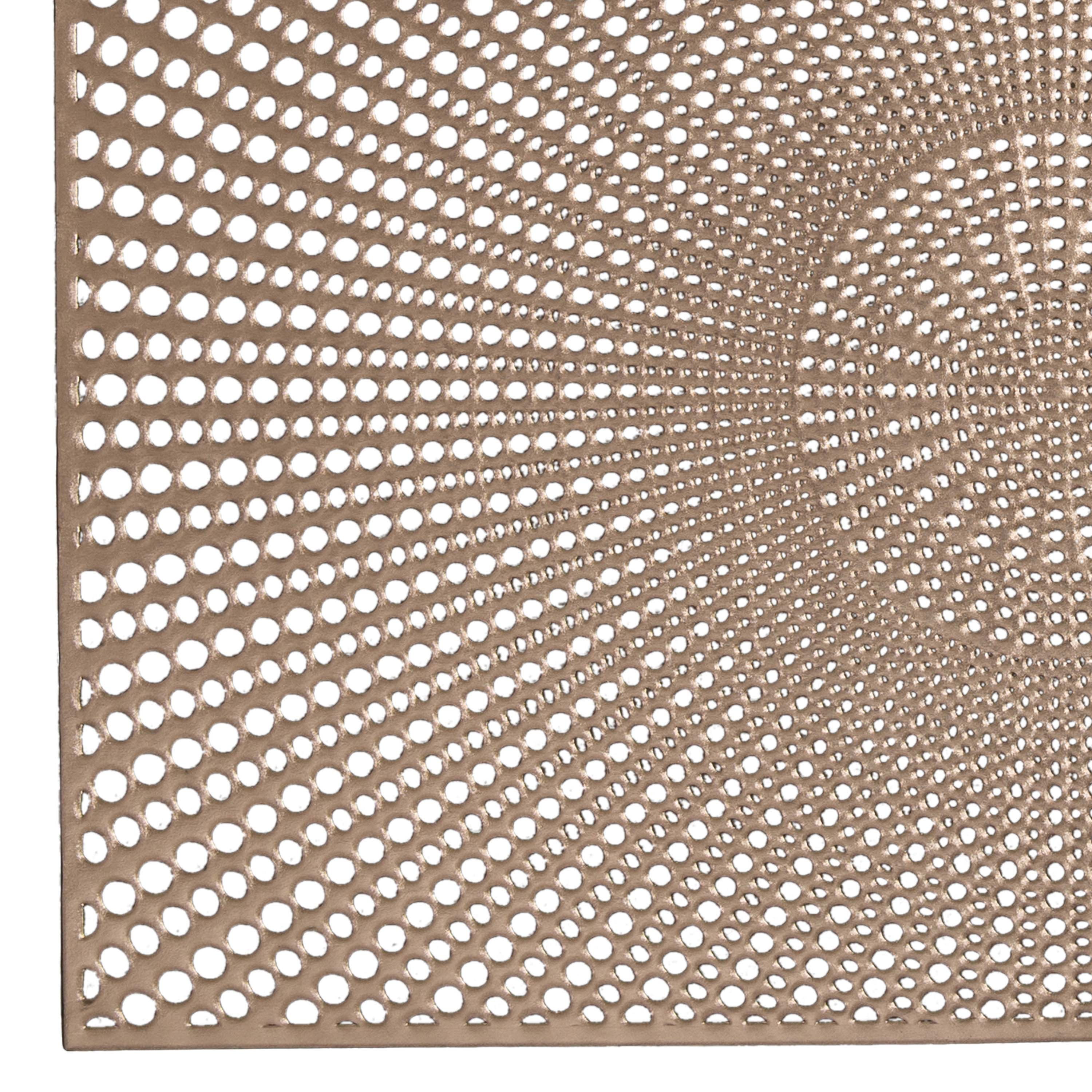 Home Details Set of Four Santorini Metallic Table Place Mat, Gold