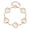 White Shell Rose Gold, variant on S925 Silver Double-layer Clover Bracelet