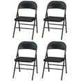 thumbnail image 4 of MECO Sudden Comfort All-Steel Folding Chair Set, Black Lace (Set of 4), 4 of 4