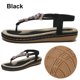 thumbnail image 5 of Ndcxsfigh Sandalias Planas Bohemias Chanclas Diamantes Imitación Sandalias Vestir para Mujer (Negro 38), 5 of 9