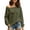 Army Green, variant on Vivianyo HD Women's Long Sleeve Off Shoulder Sweatshirt, Drop Shoulder Solid Loose Casual Spring Fall Lightweight Pullover Tops for Women, Women's Army Green, Sizes S-3XL