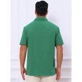 thumbnail image 3 of INSPIRE CHIC Men's Shirts Short Sleeve Button Down Beach Summer Point Collar Shirt 2XL Green, 3 of 5