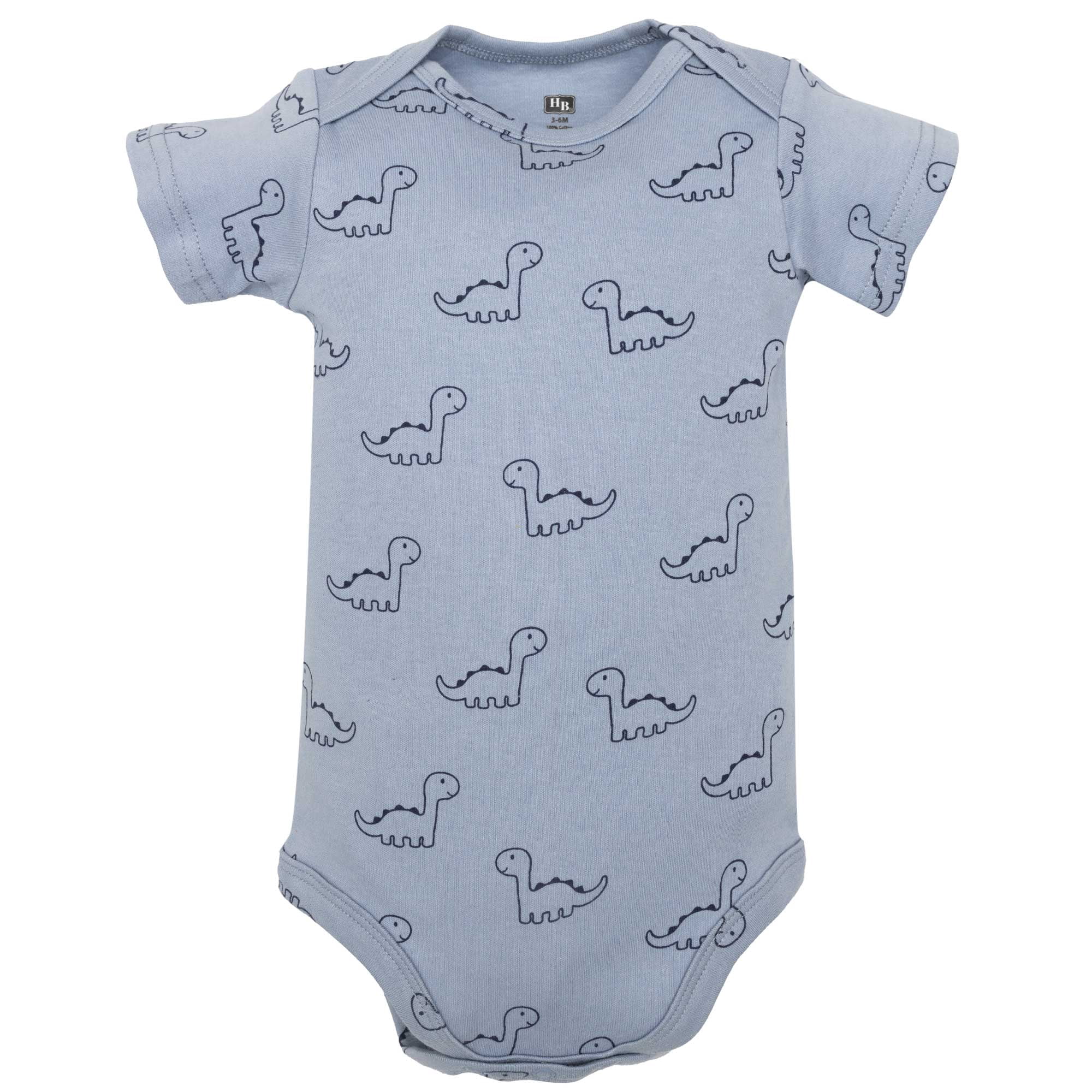 Hudson Baby Infant Boys Cotton Layette Set, Cool Skateboard Dino, 0-3 Months