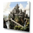 thumbnail image 2 of Designart "Enchanted Castle Sketch III" Castles Wall Art Living Room, 2 of 7
