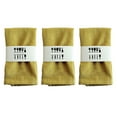 thumbnail image 2 of DOLITY 3Pcs Washable Cloth Napkins Dinner Napkins Dining Table Mat for Banquet Kitchen Yellow, 2 of 7