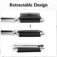 thumbnail image 4 of OPALESQUE 2 Pcs Folding Hair Brush with Mirror Portable Mini Hair Brush Small Compact Pocket Comb for Family Travel Car Gym Wig Bag Purse Gift (Silver), 4 of 7
