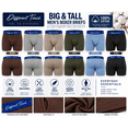thumbnail image 3 of Different Touch 6 Men's USA Big & Tall Signature Logo Leg Boxer Briefs Underwear, 3 of 4