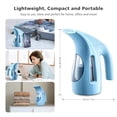 thumbnail image 5 of Vaporizador de ropa HiLIFE, portátil, 240 ml de capacidad, 700 W, potente vapor penetrante, elimina arrugas, ideal para el hogar, la oficina y viajes (solo 120 V) (azul cielo), 5 of 5