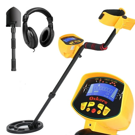 Oxkers Metal Detector High Accuracy Outdoor Gold Digger with Waterproof Sensitive Search Coil, LCD Display for Beginners Professionals, (Best Professional Metal Detector)