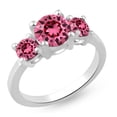 thumbnail image 1 of Swarovski Ruby Ring Silver Plated Brass Casting Ring, 1 of 7