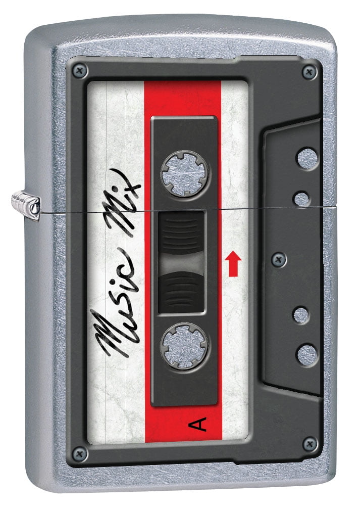 Zippo Lighter Cassette Tape Street Chrome 79479