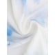 thumbnail image 5 of Vestido de maternidad INSPIRE CHIC para mujer, con malla, fruncido en los lados, tipo bodycon, tirantes de espagueti, vestido de embarazo para invitada de boda, blanco y azul, XL, 5 of 6