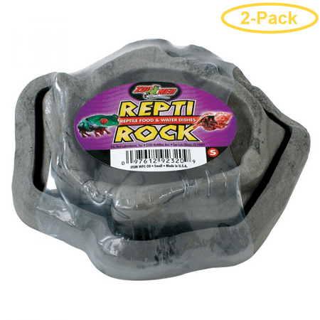 Zoo Med Repti Rock - Zoo Med Repti Rock - Food & Water Dish Combo Pack Small - Pack of 2