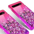 thumbnail image 4 of SPYCASE Liquid Glitter Phone Case for Google Pixel 6A Case, Hot Pink/Purple, 4 of 5