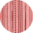 thumbnail image 1 of Ahgly Company Indoor Round Abstract Red Modern Area Rugs, 8' Round, 1 of 4