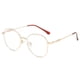 thumbnail image 4 of Gafas de miopía Retro irregulares rómbicas con espejo plano, montura de gafas antiluz azul para hombres y mujeres, 4 of 5