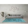 thumbnail image 3 of Ahgly Company Indoor Rectangle Oriental Light Blue Industrial Area Rugs, 5' x 8', 3 of 4
