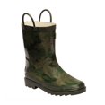thumbnail image 1 of Regatta Great Outdoors - Botas de agua con estampado Minnow para niños/niñas (Laurel/Hoja viña) Regatta UTRG1250_bayleafgrapeleaf, 1 of 4