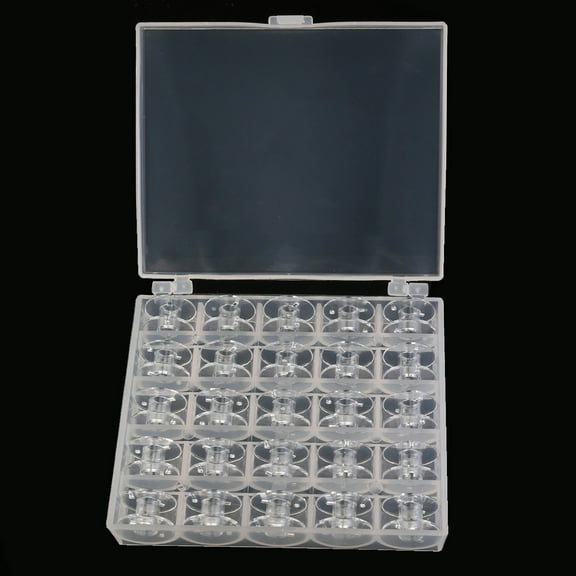 MLINS  50 Pcs/2 Sewing Machine Bobbin Holder Clear Bobbins for