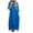 Blue-02, variant on Ultrave Tee Shirt Dresses for Women Solid Color Trendy V Neck Dress Fall Trendy