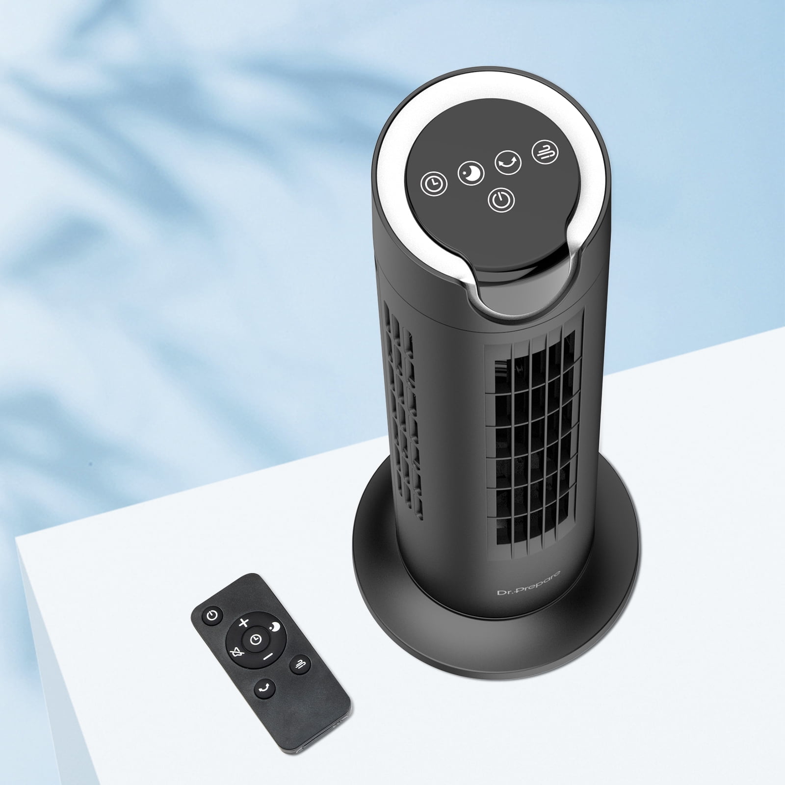 Dr. Prepare Air Circulator Fan 25 dB Quiet Bladeless Fan for Bedroom with Remote