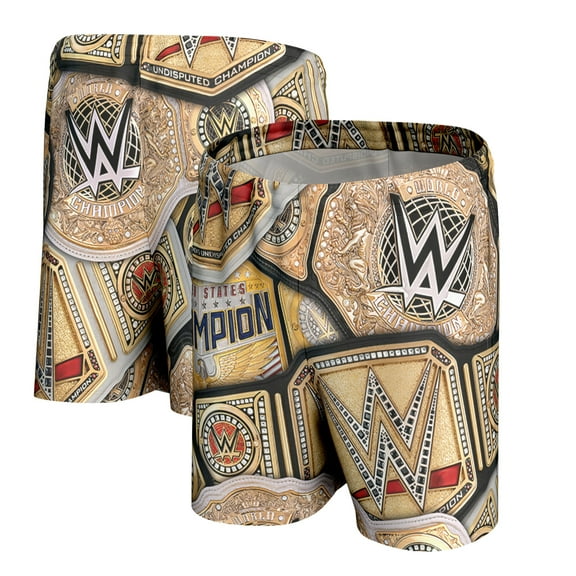 Men's ProSphere Gold Championship Title Belt Shorts