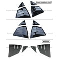 thumbnail image 3 of FITS 2025+ TOYOTA CAMRY GLOSS BLACK JDM STYLE SIDE WINDOW LOUVERS VENT COVER SET, 3 of 4