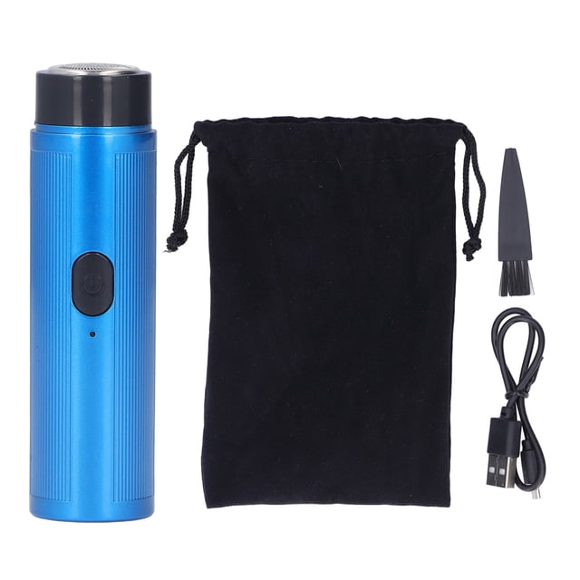 Small Electric , Easy Use Clean 3.7V 2W Painless Portable Electric Shaver Quiet Work For Travel Home Blue