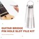 thumbnail image 4 of tuerca de guitarra que puente Pin Hole ranura archivo Kit Canas presentacion Luthier Set, 4 of 5
